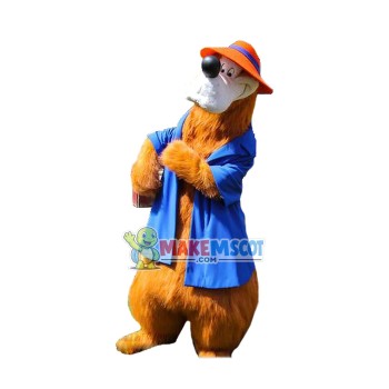 Superb Cartoon Bear Mascot Costume