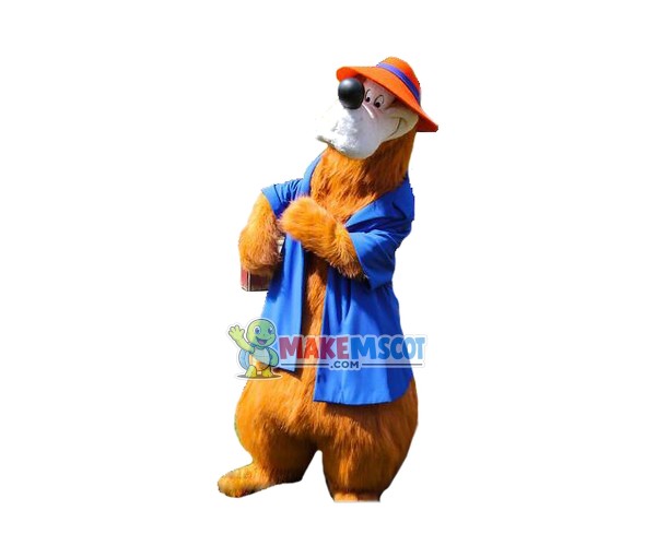Superb Cartoon Bear Mascot Costume Superb Cartoon Bear Mascot Costume