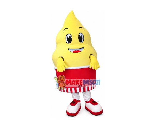Superb Happy Ice Cream Mascot Costume