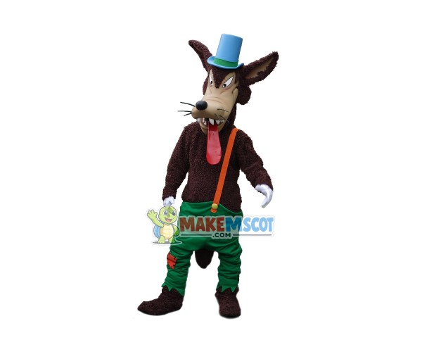 Big Bad Wolf Mascot Costume Big Bad Wolf Mascot Costume