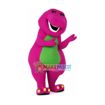 Barney Dinosaur Mascot Costume Barney Dinosaur Mascot Costume