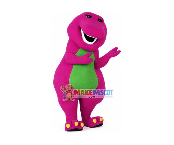 Barney Dinosaur Mascot Costume Barney Dinosaur Mascot Costume