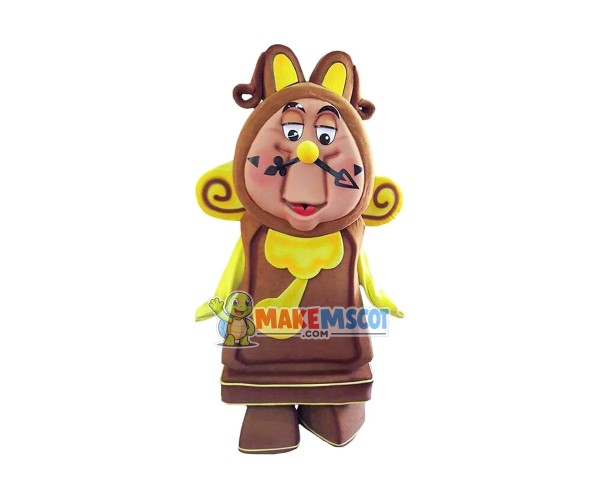 Cogsworth Clock Mascot Costume Cogsworth Clock Mascot Costume