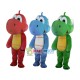Cartoon Green Dinosaur Mascot Costume Cartoon Green Dinosaur Mascot Costume
