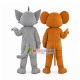 Tom Cat & Jerry Mouse Cartoon Mascot Costume Tom Cat & Jerry Mouse Cartoon Mascot Costume