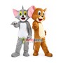 Tom Cat & Jerry Mouse Cartoon Mascot Costume