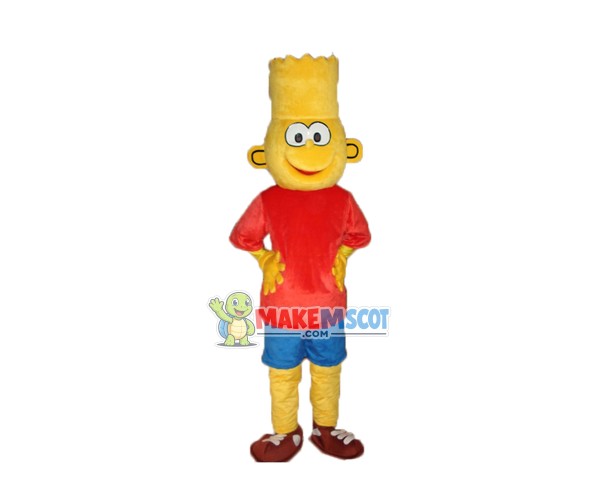 Bart Simpson Mascot Adult Costume