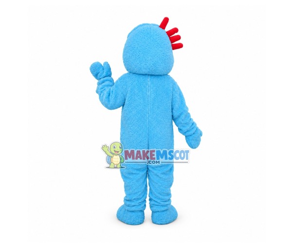 Blue Plush Little Boy Adult Mascot Costume Blue Plush Little Boy Adult Mascot Costume