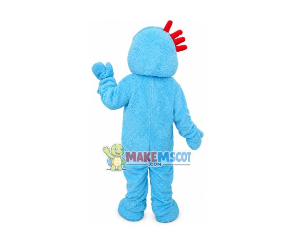 Blue Plush Little Boy Adult Mascot Costume Blue Plush Little Boy Adult Mascot Costume