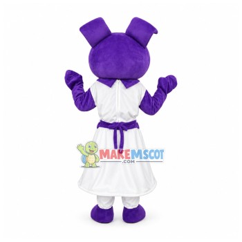 PurpleGirl Adult Mascot Costume PurpleGirl Adult Mascot Costume