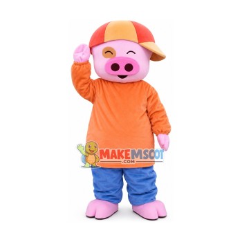 Pig Mascot Costume Mcdull Cartoon Free Shipping