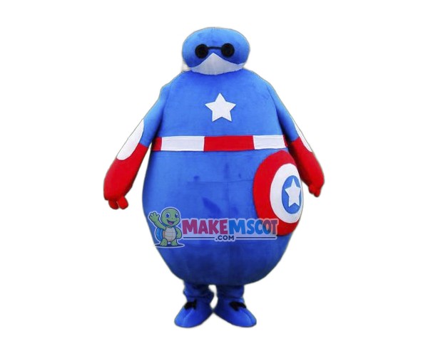 Captain America superman Baymax Mascot Costume