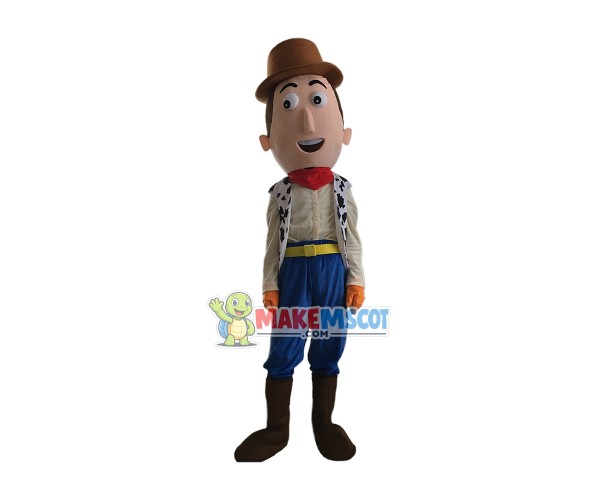 Cartoon Cowboy Woody Mascot Costume