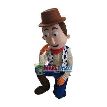 Cartoon Cowboy Woody Mascot Costume Cartoon Cowboy Woody Mascot Costume