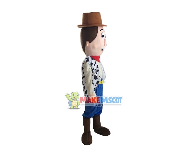 Cartoon Cowboy Woody Mascot Costume