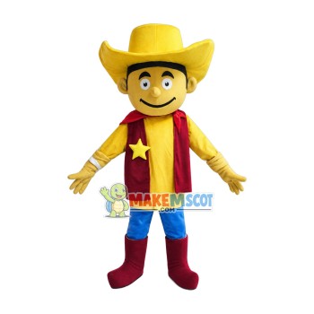 Red Clothes Cowboy Woody Mascot Costume