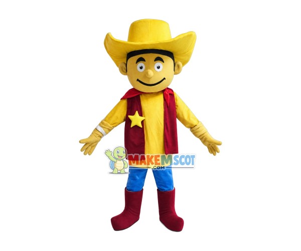 Red Clothes Cowboy Woody Mascot Costume Red Clothes Cowboy Woody Mascot Costume