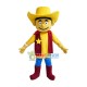 Red Clothes Cowboy Woody Mascot Costume Red Clothes Cowboy Woody Mascot Costume