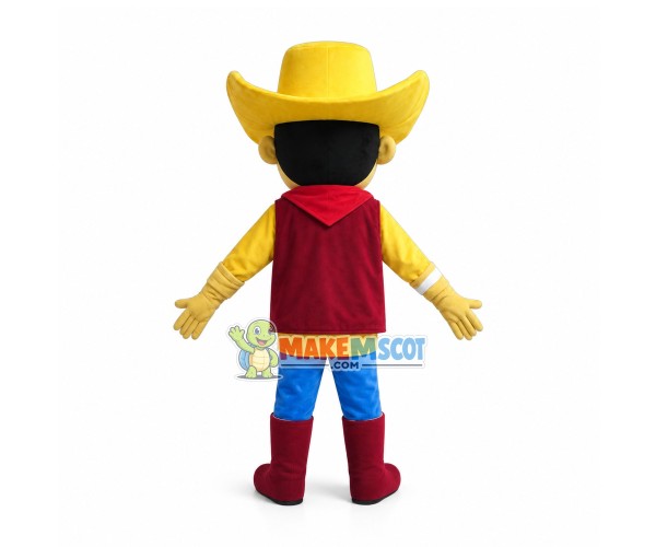Red Clothes Cowboy Woody Mascot Costume Red Clothes Cowboy Woody Mascot Costume