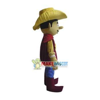 Red Clothes Cowboy Woody Mascot Costume Red Clothes Cowboy Woody Mascot Costume