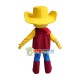 Red Clothes Cowboy Woody Mascot Costume Red Clothes Cowboy Woody Mascot Costume