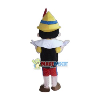 Pinocchio Mascot Costume Adult Halloween Cartoon Mascot