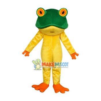 Frog New Professional Green Frog Adult Mascot Costume