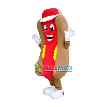 Hot Dog Fast Food Advertising Restaurant Mascot Costume Hot Dog Fast Food Advertising Restaurant Mascot Costume