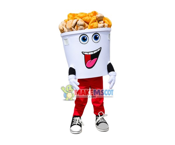 Superb Popcorn Mascot Costume Superb Popcorn Mascot Costume