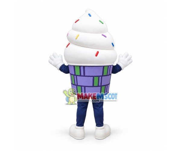 Superb Ice Cream Mascot Costume Superb Ice Cream Mascot Costume