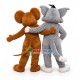 Superb Tom Cat & Jerry Mouse Mascot Costume Superb Tom Cat & Jerry Mouse Mascot Costume