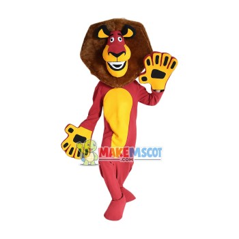 Affordable Alex the Lion Mascot Costume Affordable Alex the Lion Mascot Costume