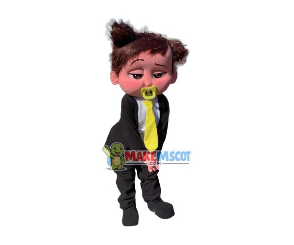 Cute Boss Baby Girl Mascot Costume