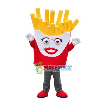 Cute French Fries Mascot Costume Cute French Fries Mascot Costume