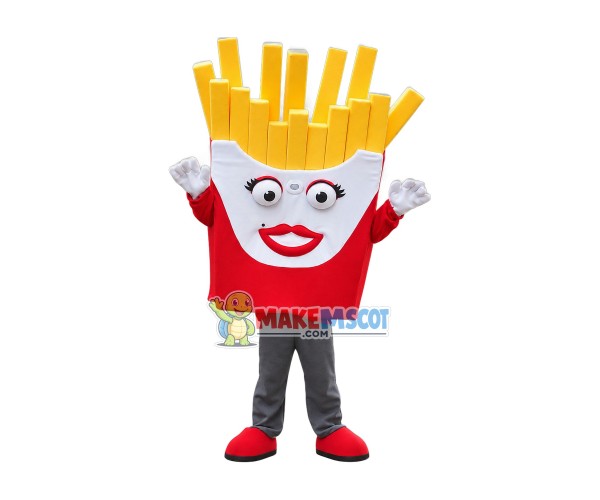 Cute French Fries Mascot Costume Cute French Fries Mascot Costume