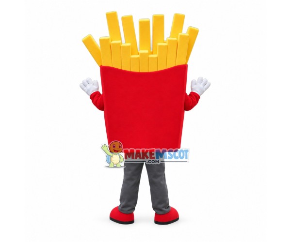 Cute French Fries Mascot Costume Cute French Fries Mascot Costume