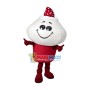 Strawberry Ice Cream Mascot Costume