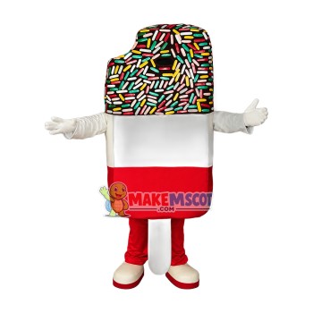 Superb Popsicle Mascot Costume Superb Popsicle Mascot Costume