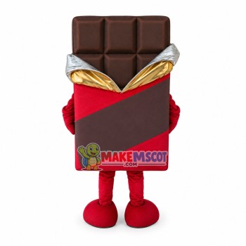 Superb Chocolate Mascot Costume Superb Chocolate Mascot Costume