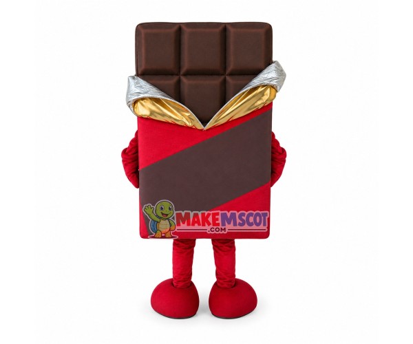 Superb Chocolate Mascot Costume Superb Chocolate Mascot Costume