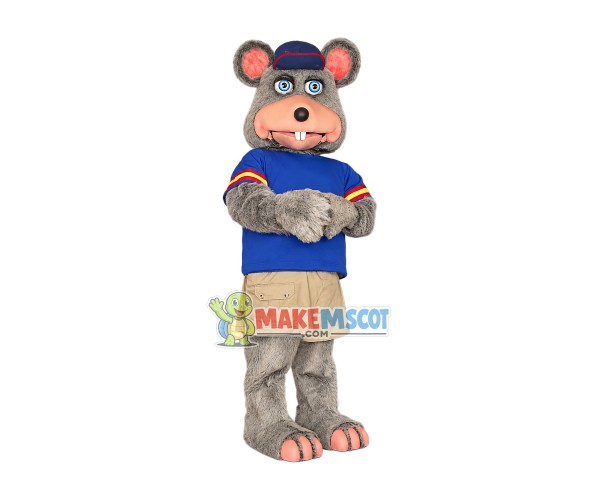 Superb Chuck E Cheese Mascot Costume Superb Chuck E Cheese Mascot Costume