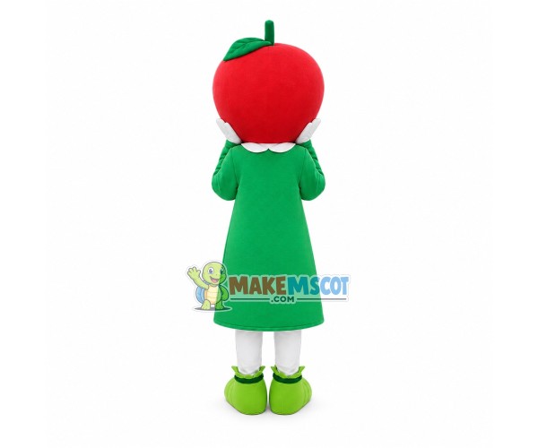 Happy Apple Girl Mascot Costume Happy Apple Girl Mascot Costume