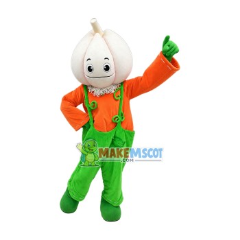 Superb Garlic Boy Mascot Costume Superb Garlic Boy Mascot Costume
