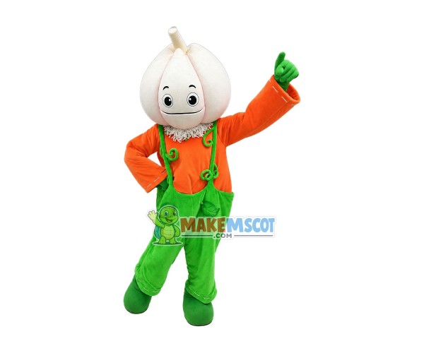 Superb Garlic Boy Mascot Costume Superb Garlic Boy Mascot Costume