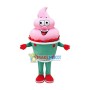 Pink Ice Cream Girl Mascot Costume