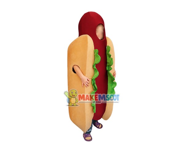 Superb Hot Dog Mascot Costume Superb Hot Dog Mascot Costume
