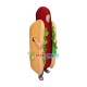 Superb Hot Dog Mascot Costume Superb Hot Dog Mascot Costume
