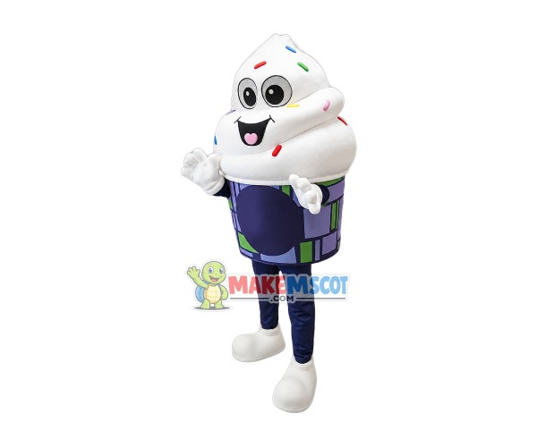 Milk Ice Cream Mascot Costume Milk Ice Cream Mascot Costume