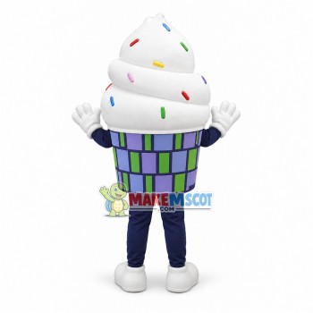Milk Ice Cream Mascot Costume Milk Ice Cream Mascot Costume