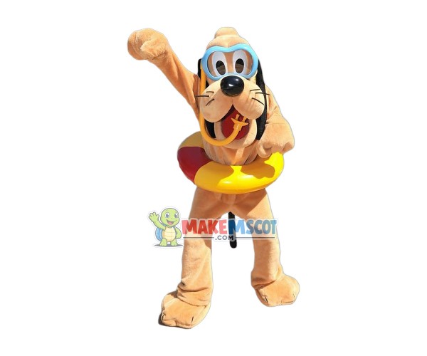 Diving Pluto Dog Mascot Costume